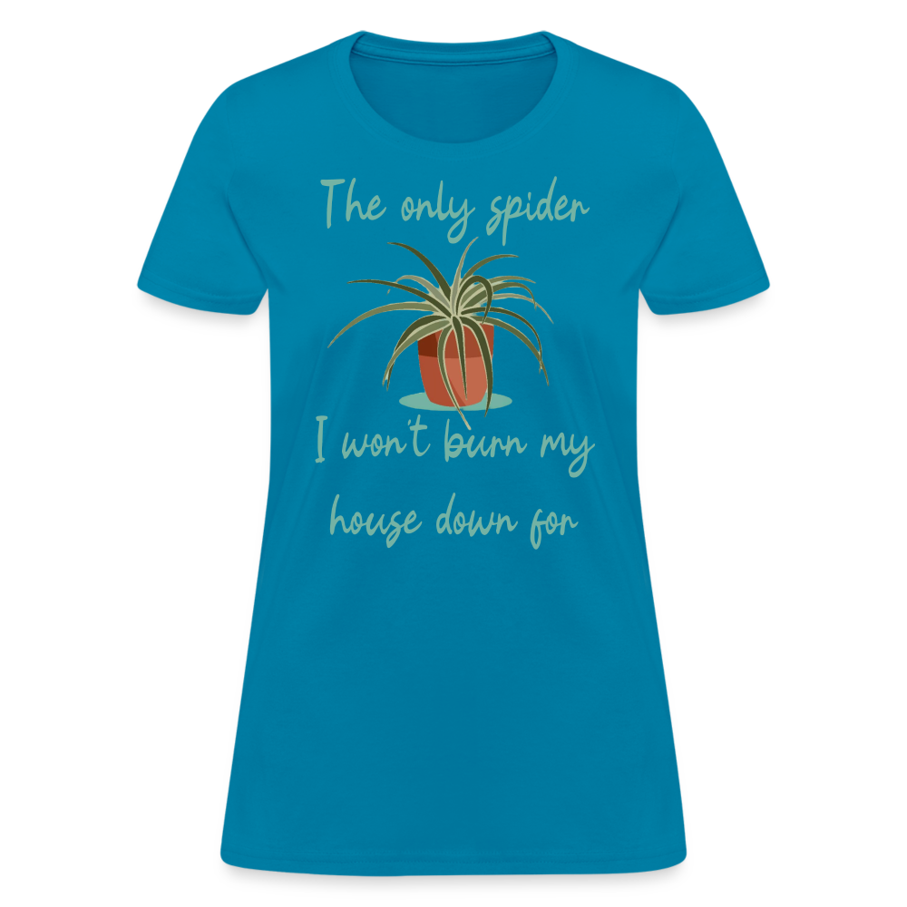 Spider Plant Women's T-Shirt - turquoise