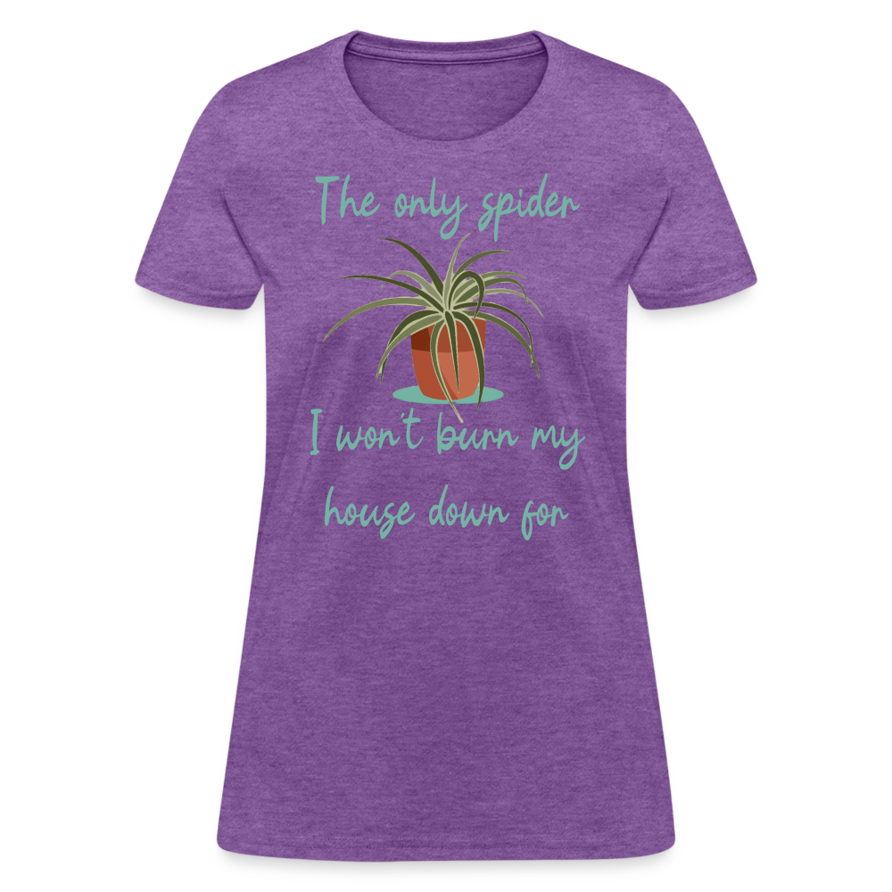Spider Plant Women's T-Shirt - purple heather