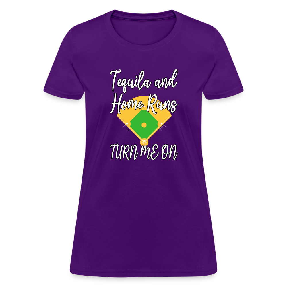 Tequila and Home Runs Women's T-Shirt - purple