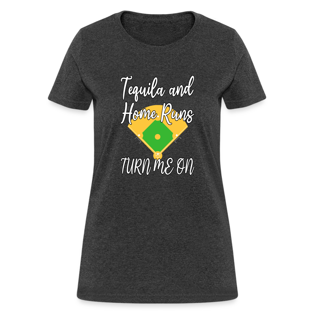 Tequila and Home Runs Women's T-Shirt - heather black
