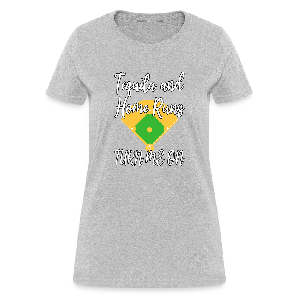 Tequila and Home Runs Women's T-Shirt - heather gray