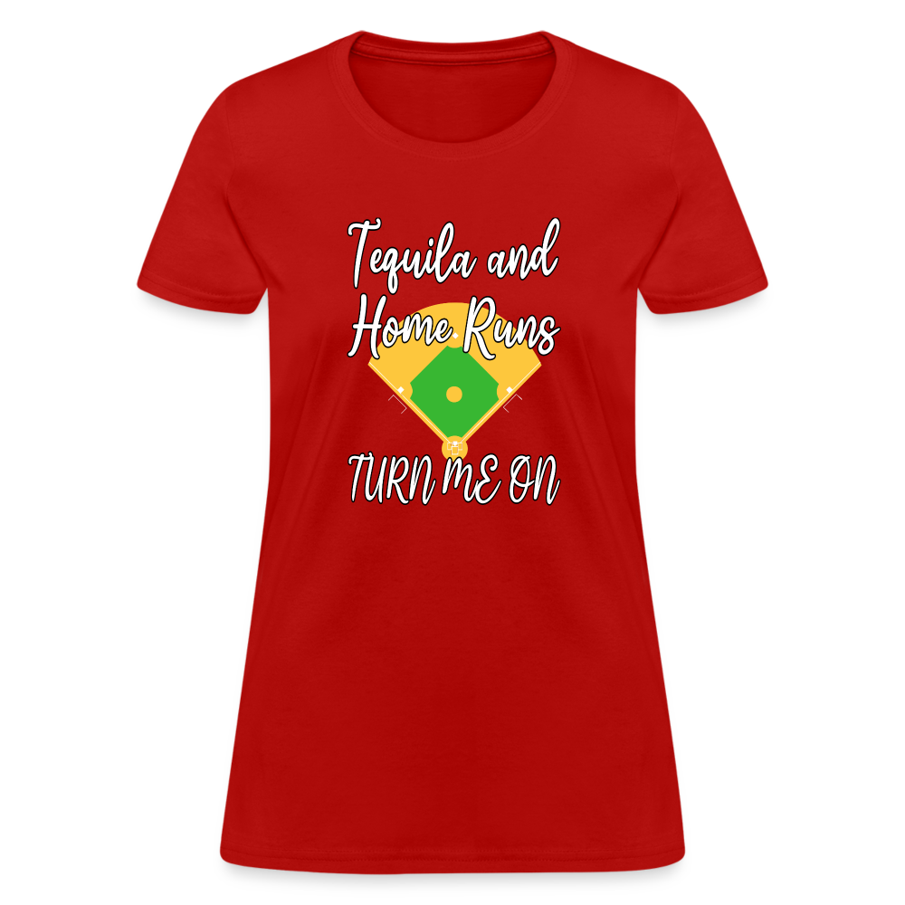 Tequila and Home Runs Women's T-Shirt - red