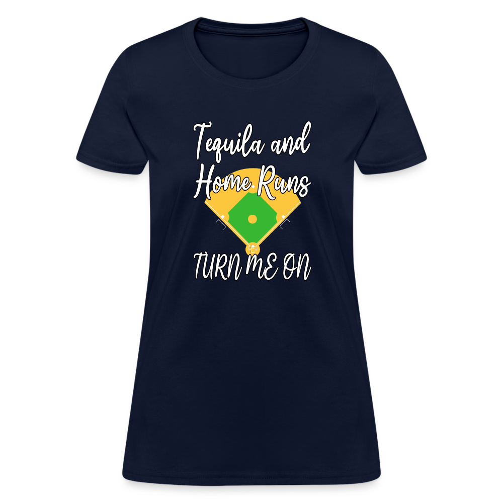 Tequila and Home Runs Women's T-Shirt - navy