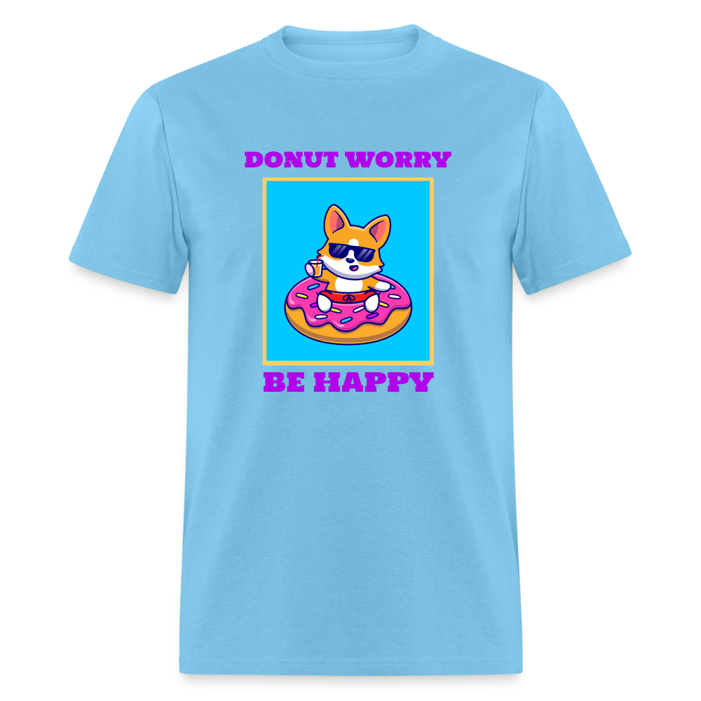 Donut Worry Unisex Classic T-Shirt - aquatic blue