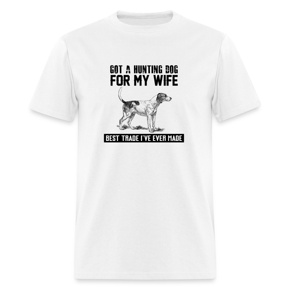 Hunting Dog For My Wife Men's T-Shirt - white