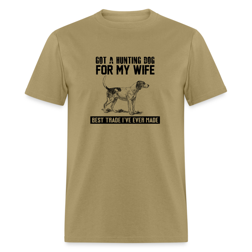 Hunting Dog For My Wife Men's T-Shirt - khaki
