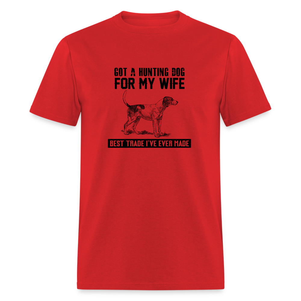 Hunting Dog For My Wife Men's T-Shirt - red