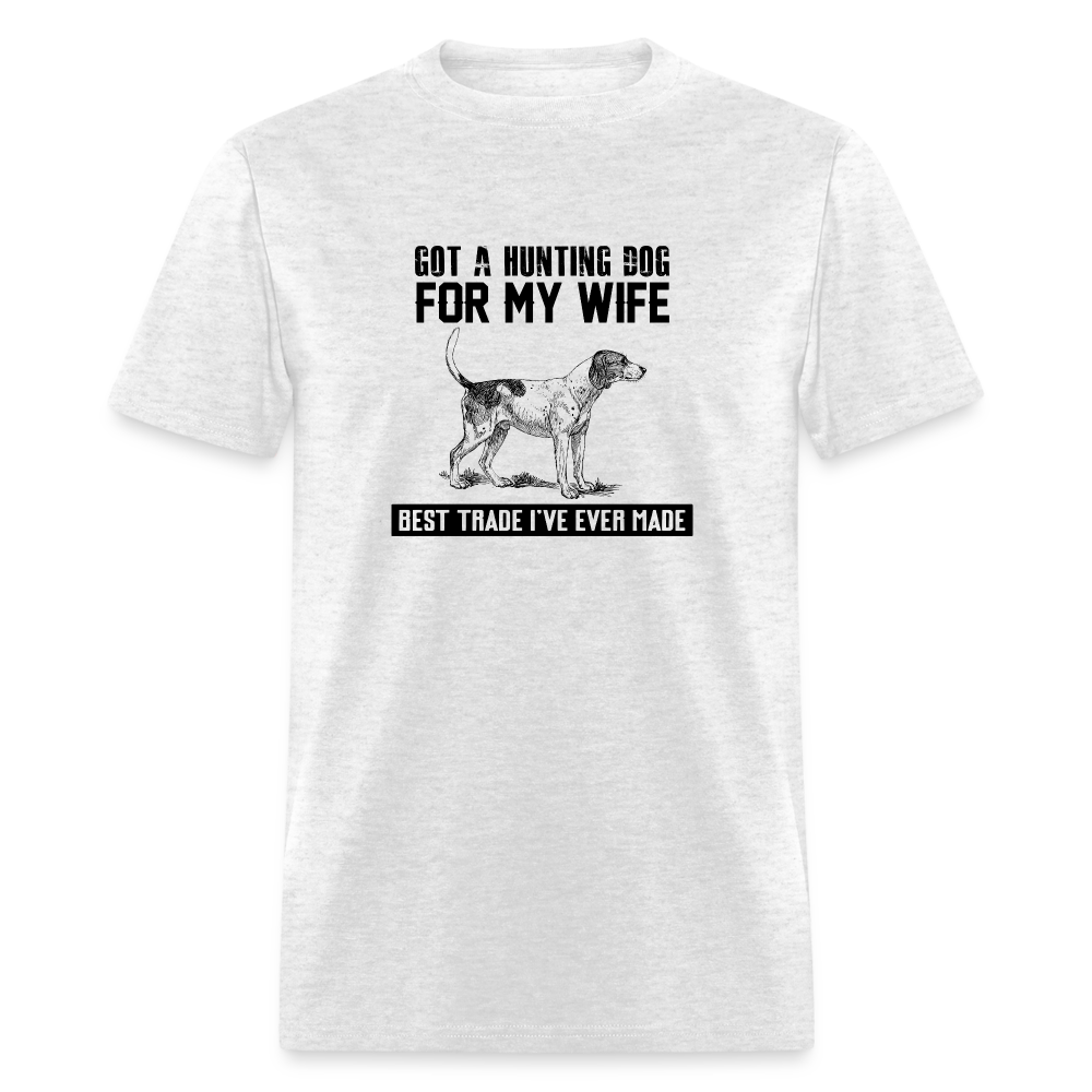 Hunting Dog For My Wife Men's T-Shirt - light heather gray