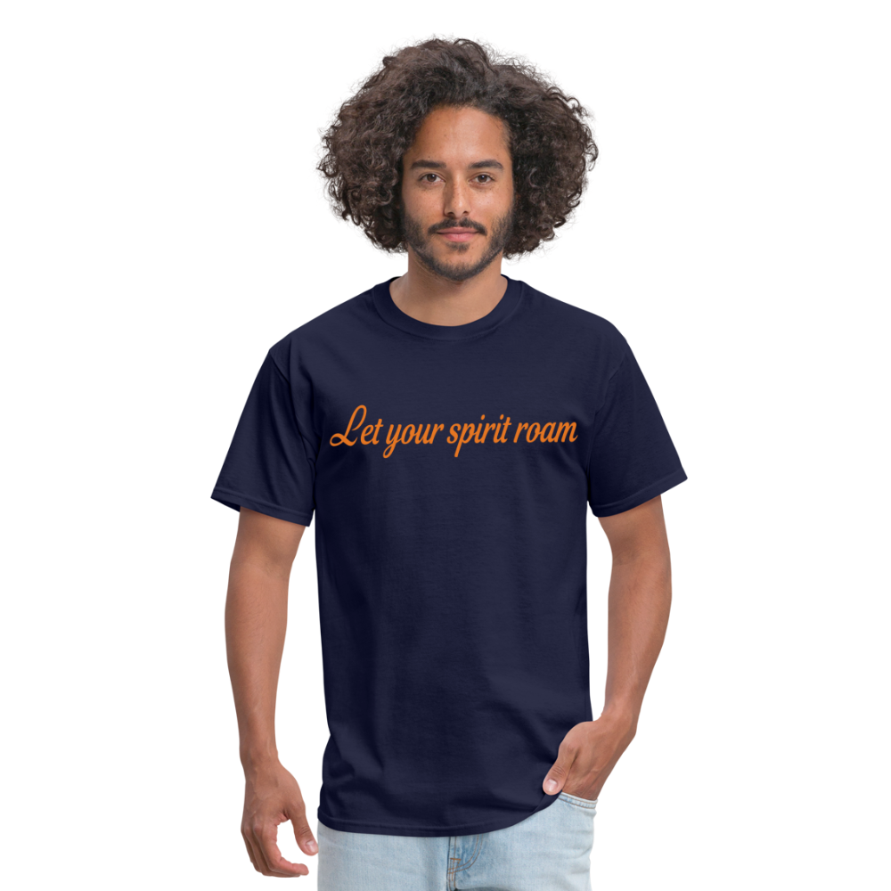 LYSR Auburn Blue & Orange Men's T-Shirt - navy