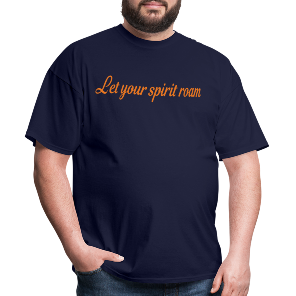 LYSR Auburn Blue & Orange Men's T-Shirt - navy