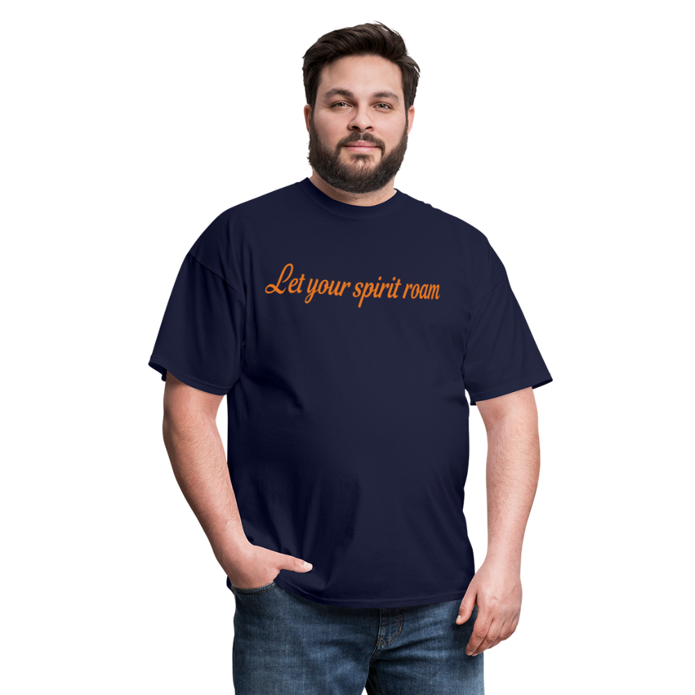 LYSR Auburn Blue & Orange Men's T-Shirt - navy