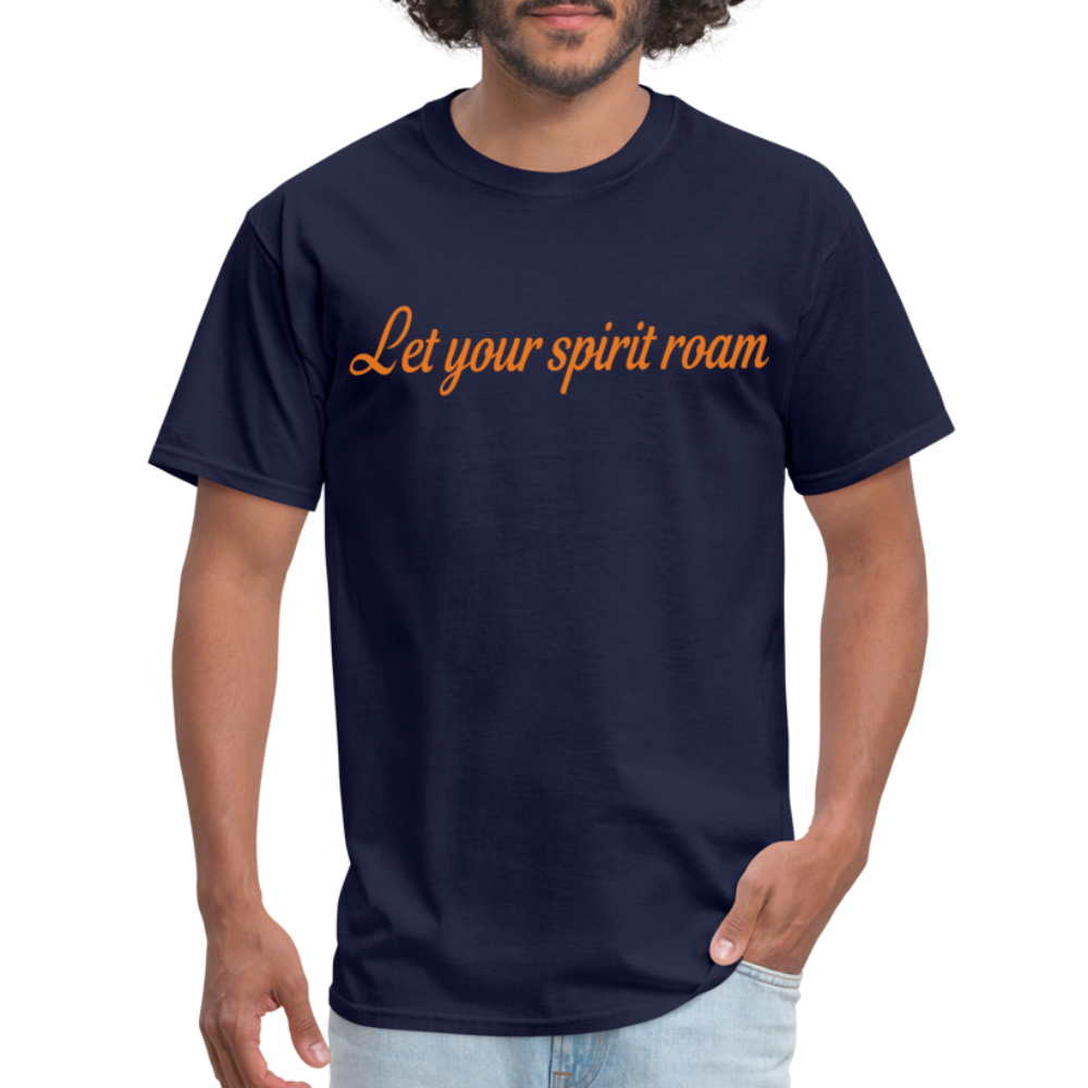 LYSR Auburn Blue & Orange Men's T-Shirt - navy