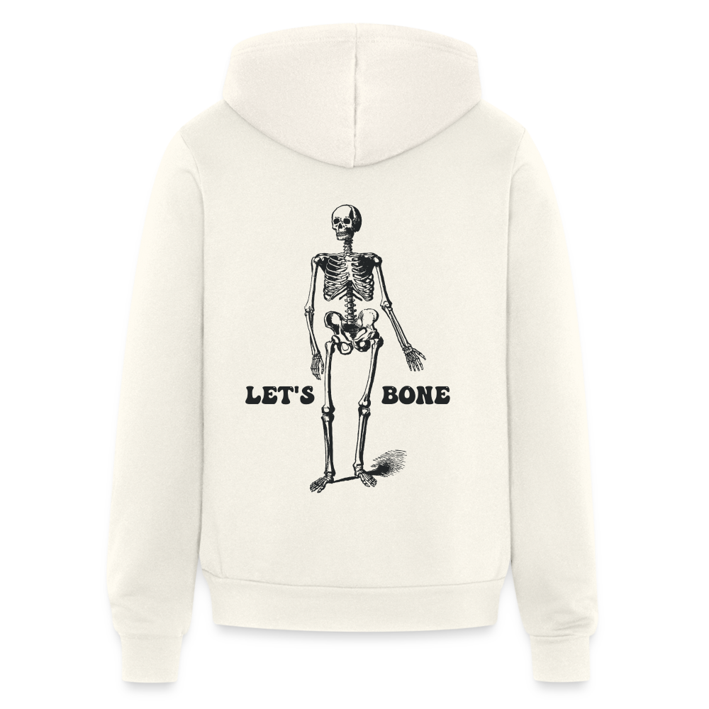 Let's Bone Unisex Zip-Up Hoodie - vintage white