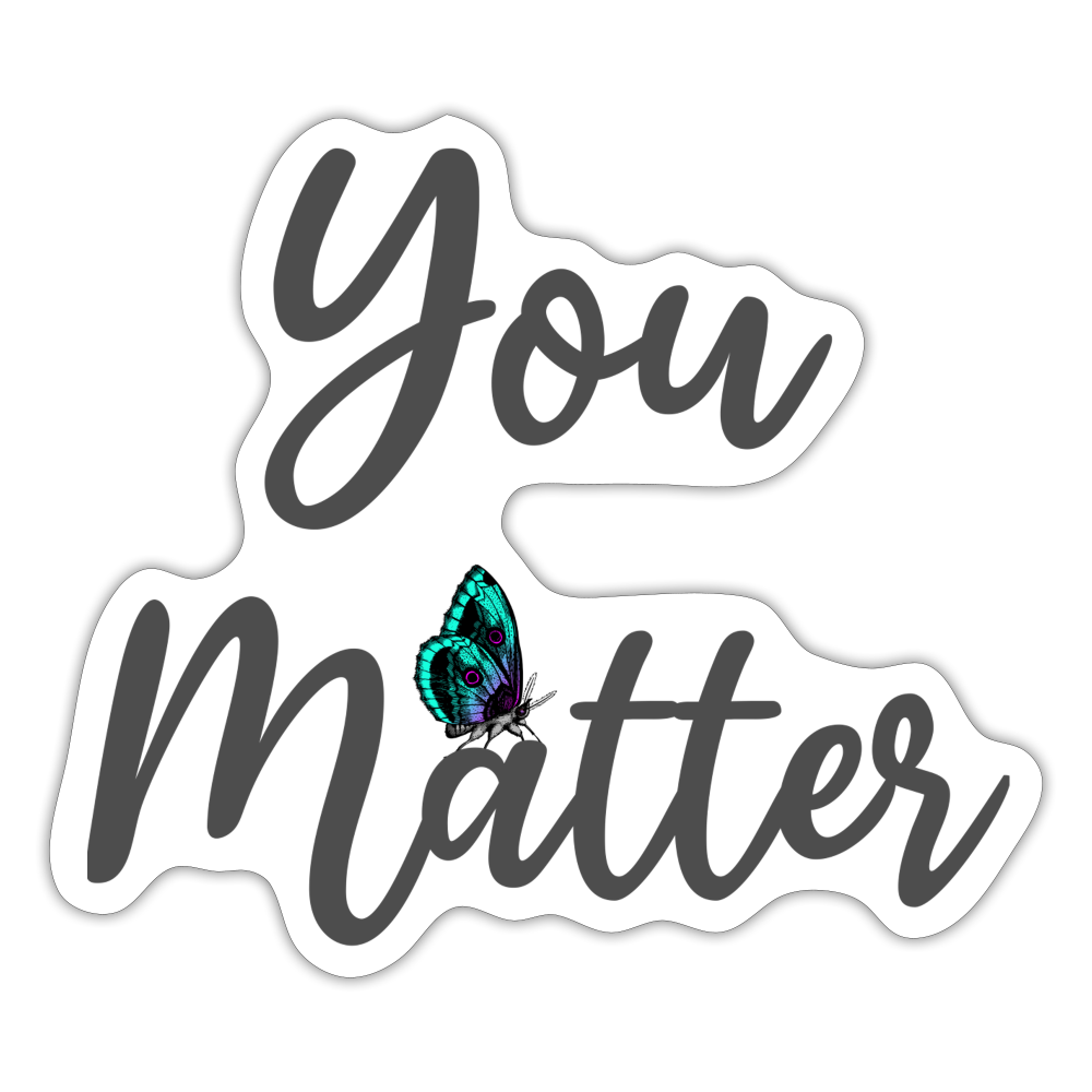 Sticker - white matte