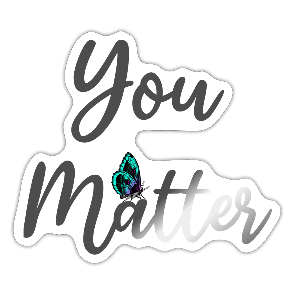 Sticker - white glossy