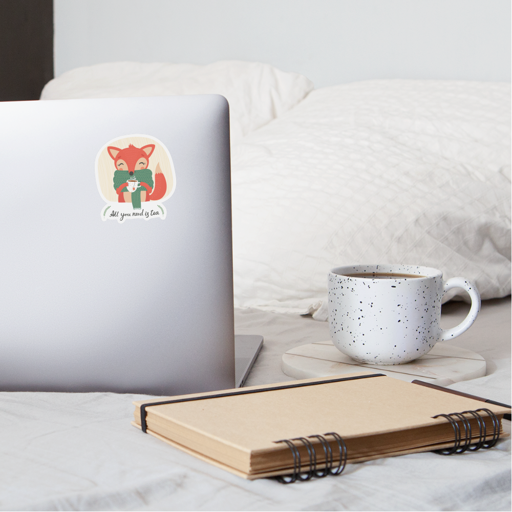 All You Need Is Tea Sticker - white matte