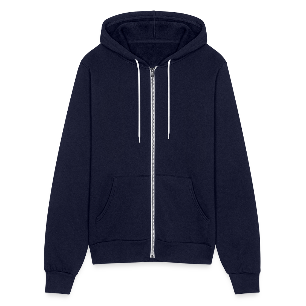 Not All Who Wonder Are Lost Bella + Canvas Unisex Full Zip Hoodie - navy
