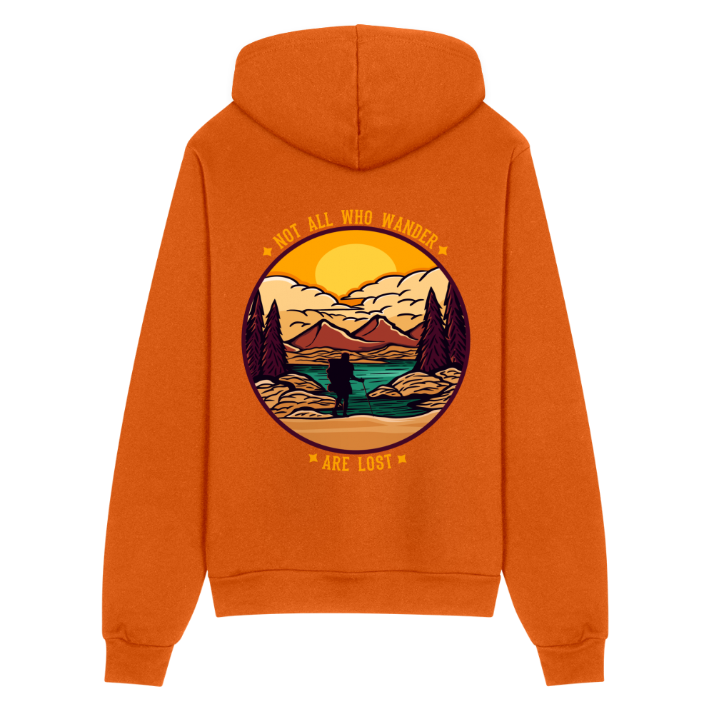 Not All Who Wonder Are Lost Bella + Canvas Unisex Full Zip Hoodie - autumn