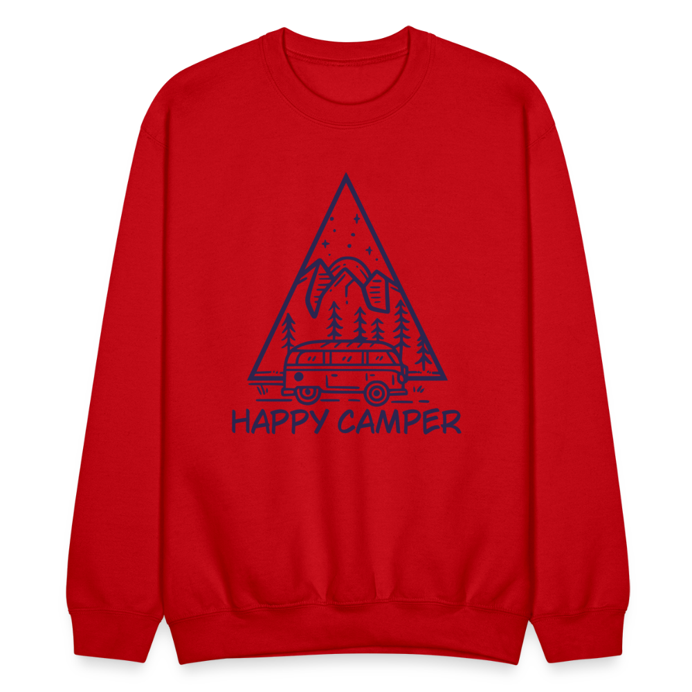 Happy Camper Crewneck Sweatshirt - red