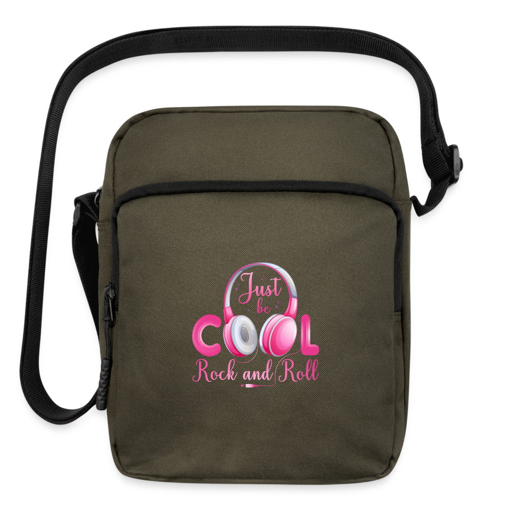 Just Be Cool Rock & Roll Upright Crossbody Bag - olive