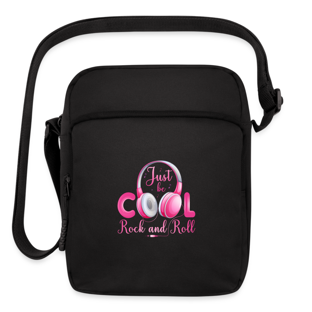 Just Be Cool Rock & Roll Upright Crossbody Bag - black