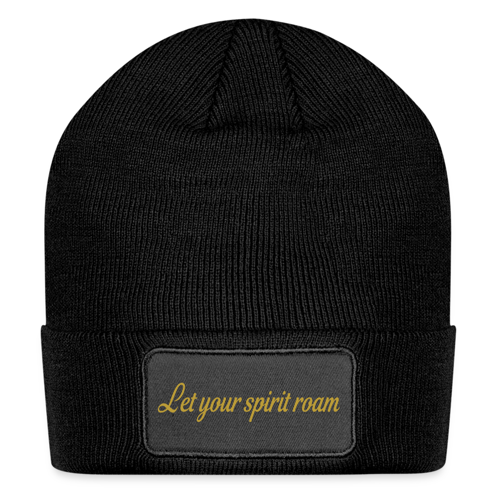 Let Your Spirit Roam Patch Beanie - black