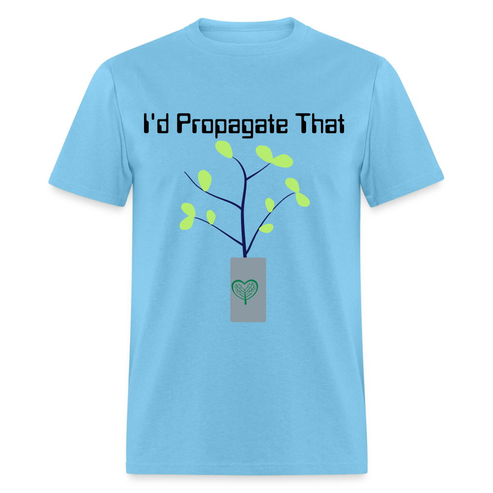 I'd Propagate That Unisex Tri-Blend T-Shirt - aquatic blue