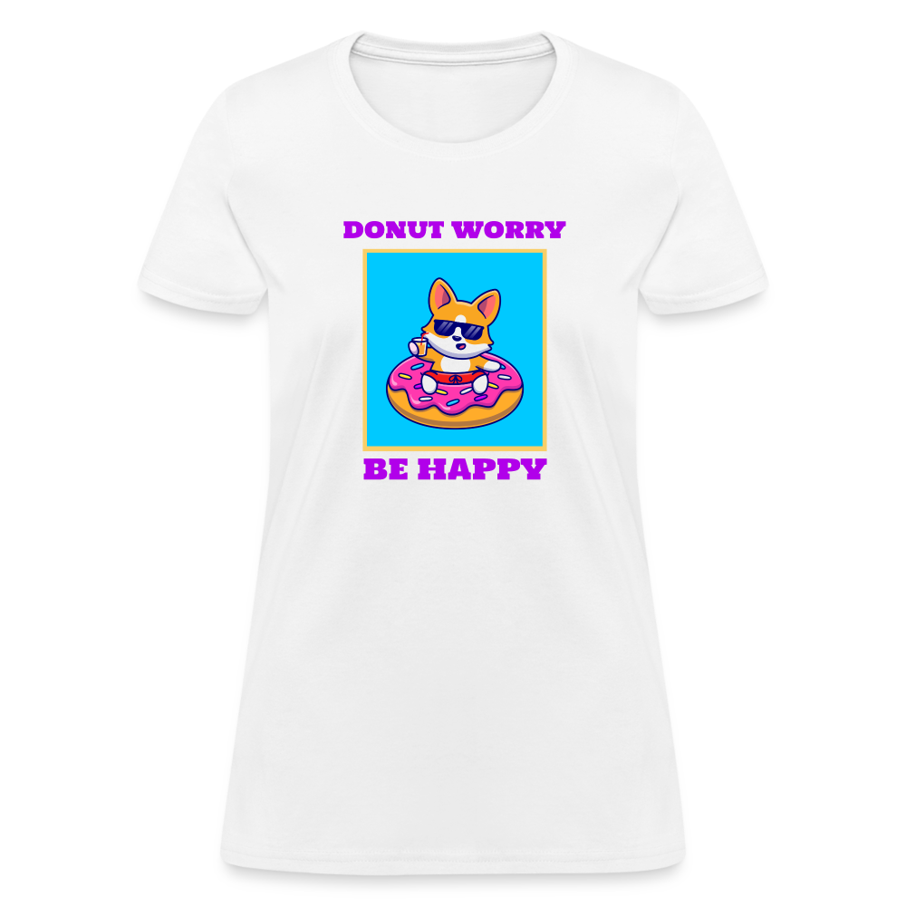 Donut Worry Women's T-Shirt - white