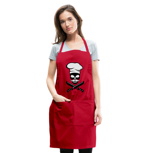 Killer Chef Adjustable Apron - red