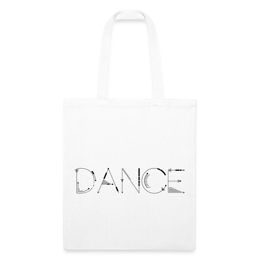 DANCE Recycled Tote Bag - white