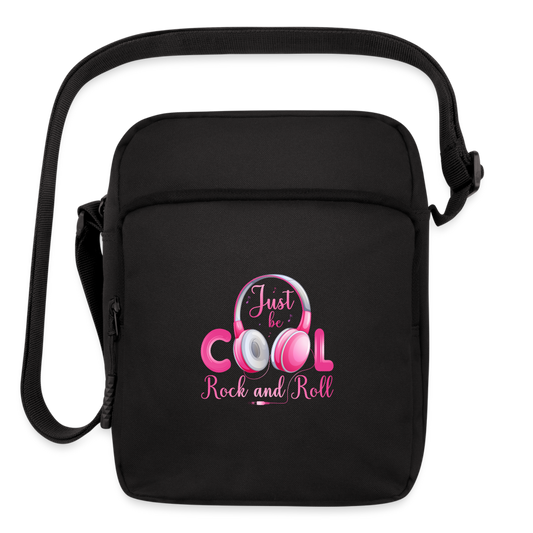 Just Be Cool Rock & Roll Upright Crossbody Bag - black