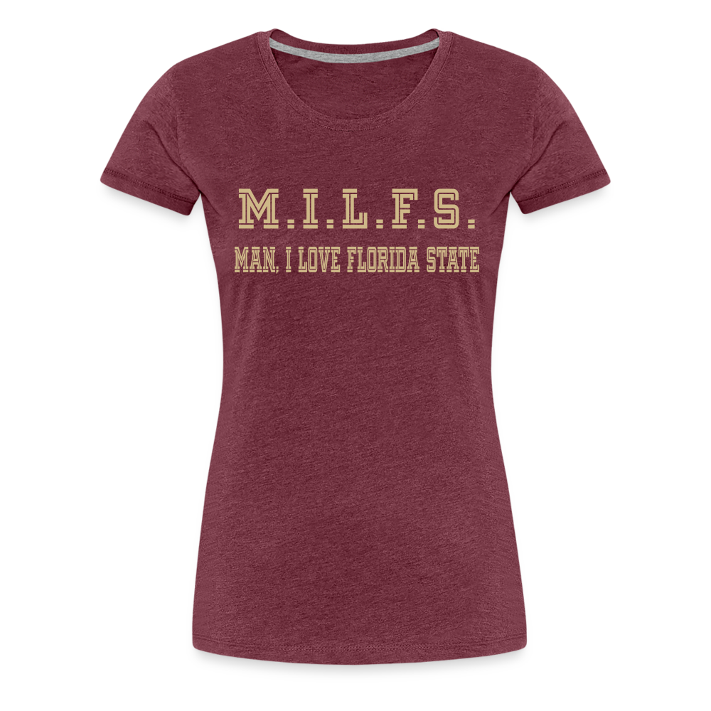 M.I.L.F.S. Women's T-shirt - heather burgundy